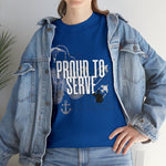 Proud to Serve, custom graphic t-shirt for veterans, unisex t-shirt, military veteran shirts, patriotic shirts