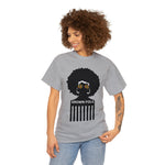 Soul Hair Retro Afro Heavy Cotton Tee of Unisex Heavy Cotton Tee