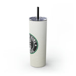 BLACK GIRL MAGIC STARBUCKS COFFEE SPARKLE CREAM Skinny Tumbler with Straw, 20oz CULTURAL GIFTS SISTERHOOD ACCESSORIES