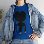 SOUL HAIR HEAD PARTED HEART Cotton Tee of Unisex Heavy Cotton Tee CULTURAL WEAR