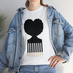 SOUL HAIR HEAD PARTED HEART Cotton Tee of Unisex Heavy Cotton Tee CULTURAL WEAR