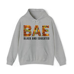 BAE black and educated kente cloth graphic print hoodie sweatshirt