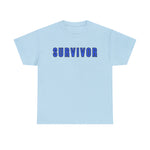 SURVIVOR COLON CANCER Heavy Cotton Tee GOOD VIBES WEAR FAITH