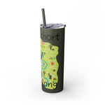 LIFE IS SHORT TRAVEL LONG Skinny Tumbler with Straw, 20oz  RV TRAVEL ACCESSORIES