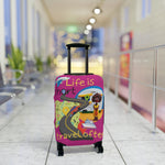 LIFE IS SHORT TRAVEL OFTEN Custom Luggage Cover Cultural Design ACCESSORIES