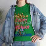 Behind Every Praying Woman, graphic faith t-shirt, custom shirts