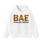 BAE black and educated kente cloth graphic print hoodie sweatshirt