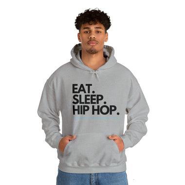 RETRO EAT SLEEP HIP HOP HOODIE Unisex Heavy  Hooded Sweatshirt GOOD  VIBES