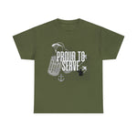 Proud to Serve, custom graphic t-shirt for veterans, unisex t-shirt, military veteran shirts, patriotic shirts