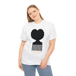 SOUL HAIR HEAD PARTED HEART Cotton Tee of Unisex Heavy Cotton Tee CULTURAL WEAR