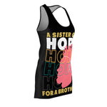 GOT HOPE FOR BROTHER Women's Cut & Sew Racerback Dress SISTERHOOD