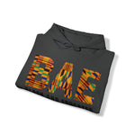 BAE black and educated kente cloth graphic print hoodie sweatshirt