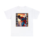 Black Superman on the Climb, graphic t-shirt, custom design, cool colors, african american, black designs