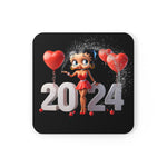 Betty Boop, Betty Boop Red, Betty Boop Party, New Years Eve, 2024 Coaster, Betty Boop Decor, Betty Boop Party Favors, Betty Boop Party