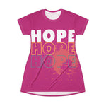 HOPE FOR SISTERHOOD T-Shirt Dress (AOP)