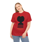 SOUL HAIR HEAD PARTED HEART Cotton Tee of Unisex Heavy Cotton Tee CULTURAL WEAR