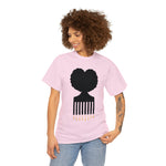 SOUL HAIR HEAD PARTED HEART Cotton Tee of Unisex Heavy Cotton Tee CULTURAL WEAR