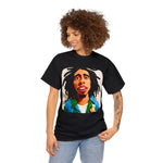 Bob Marley Cotton Tee of Unisex Heavy Cotton Tee Good Vibes