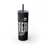 VETERAN  UNITED STATES ARMED FORCES Skinny Tumbler with Straw, 20oz VETERAN GIFTS ACCESSORIES