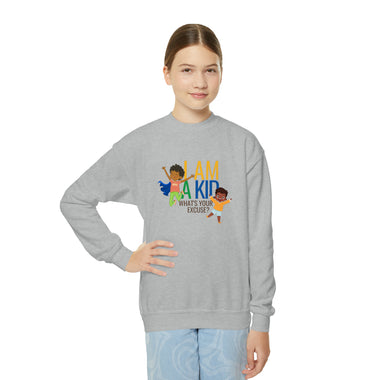 I AM A KID fun Crewneck Sweatshirt CULTURAL DESIGNS BACK TO SCHOOL WEAR