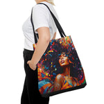 BEAUTIFUL BLACK WOMAN DAZZLE  Tote Bag UNISEX MESSENGER BAG  GOOD VIBES FAITH CULTURAL ACCESSORIES