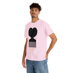 SOUL HAIR HEAD PARTED HEART Cotton Tee of Unisex Heavy Cotton Tee CULTURAL WEAR