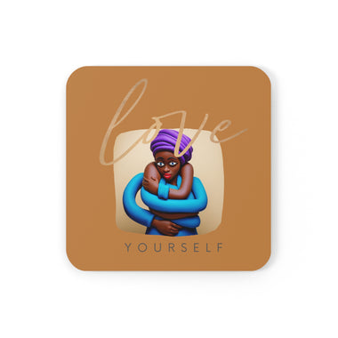 LOVE YOURSELF Corkwood Coaster Set CULTURAL ACCESSORIES