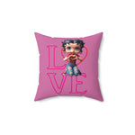 Betty Boop Pillow, Betty Boop, Pink Betty Boop, Diverse Betty Boop, Valentines Gift, Gift for Girlfriend, Red Pillow, mom gift