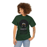 Soul Hair Retro Afro Heavy Cotton Tee of Unisex Heavy Cotton Tee