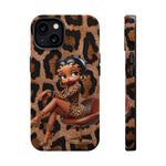 Betty Boop Leopard Cougar Print Magnetic Tough Cases, Boop Lover, Betty Lover, Betty Boop Gift, Boop Lover Gift