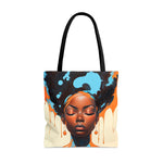 Beautiful Black Young Woman Paint Tote Bag Accessories