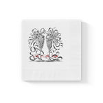 Customized Wedding Napkins White Napkins 001