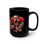 Georgia Bulldog Fan Black Mug, 15oz