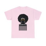 Soul Hair Retro Afro Heavy Cotton Tee of Unisex Heavy Cotton Tee