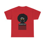 Soul Hair Retro Afro Heavy Cotton Tee of Unisex Heavy Cotton Tee