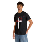 FORGIVEN ON THE CROSS  Unisex Heavy Cotton Tee FAITH AND GOOD VIBES