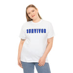 SURVIVOR COLON CANCER Heavy Cotton Tee GOOD VIBES WEAR FAITH