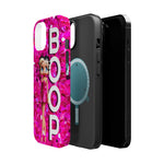 Betty Boop Pink Glitter Magnetic Tough Cases, Boop Lover, Betty Lover, Betty Boop Gift, Boop Lover Gift