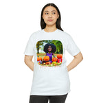 Autumn Vibes  graphic t-shirt, funny, fall, African American women custom designs