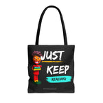 JUST KEEP READING Tote Bag UNISEX MESSENGER BAG  ACCESSORIES KIDS