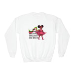 I am Powerful Crewneck Sweatshirt kids sweatshirts black girl magic cute super hero