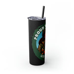 PROUD VETERAN US ARMY FEMALE Skinny Tumbler with Straw, 20oz CULTURAL GIFTS ACCESSORIES