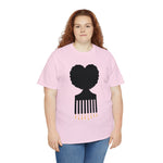 SOUL HAIR HEAD PARTED HEART Cotton Tee of Unisex Heavy Cotton Tee CULTURAL WEAR