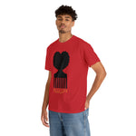 SOUL HAIR HEAD PARTED HEART Cotton Tee of Unisex Heavy Cotton Tee CULTURAL WEAR