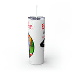 EXPLORING THE WORLD Skinny Tumbler with Straw, 20oz GOOD VIBES RV TRAVEL SISTERHOOD ACCESSORIES