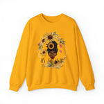 IT'S FALL Y'ALL Unisex HALLOWEEN Crewneck Sweatshirt GOOD VIBES SISTERHOOD