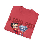 Betty Boop Shirt, Engagement Shirt, engagement customer,  wedding engag,  T-Shirt