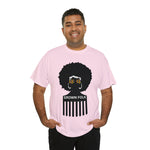 Soul Hair Retro Afro Heavy Cotton Tee of Unisex Heavy Cotton Tee