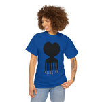 SOUL HAIR HEAD PARTED HEART Cotton Tee of Unisex Heavy Cotton Tee CULTURAL WEAR