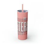 VETERAN  UNITED STATES ARMED FORCES Skinny Tumbler with Straw, 20oz VETERAN GIFTS ACCESSORIES